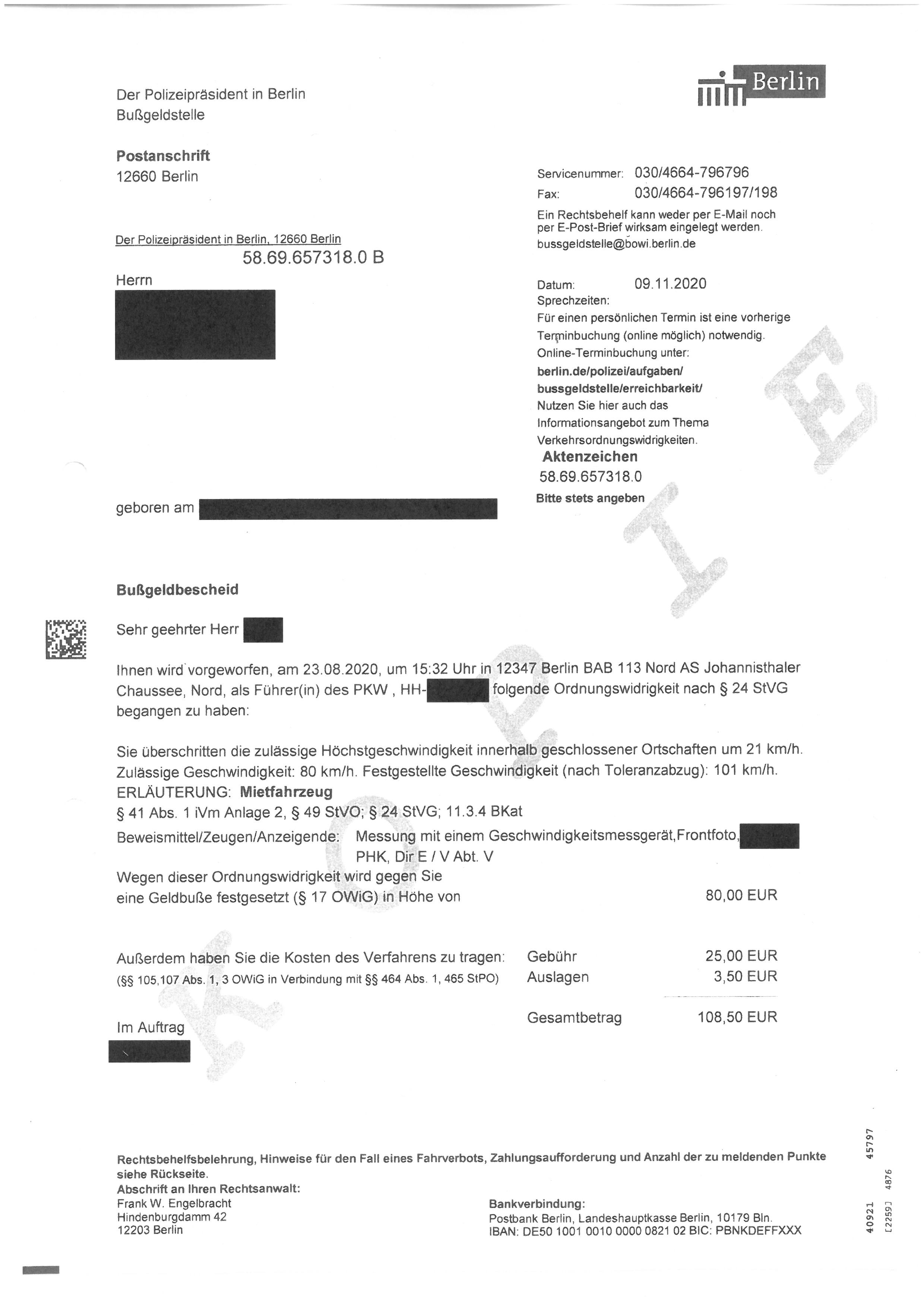 Übersenden Sie uns Ihre Bußgelddaten einfach.digital